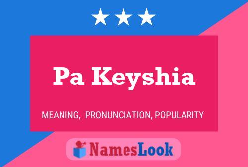 Pa Keyshia Naam Poster