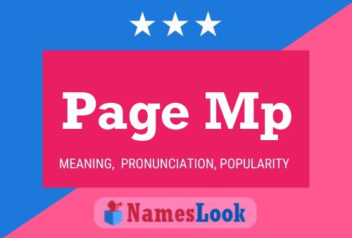 Page Mp Naam Poster