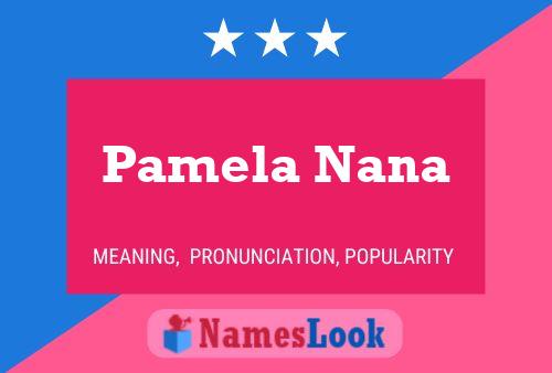 Pamela Nana Naam Poster