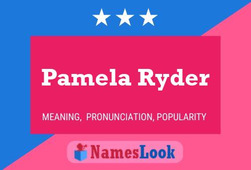 Pamela Ryder Naam Poster