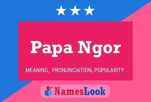 Papa Ngor Naam Poster