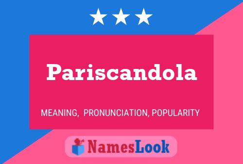 Pariscandola Naam Poster