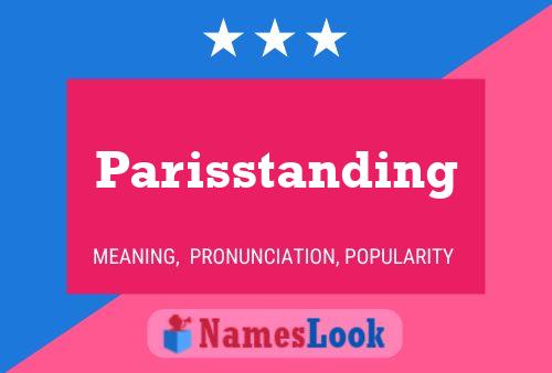 Parisstanding Naam Poster