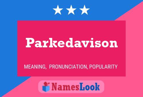 Parkedavison Naam Poster