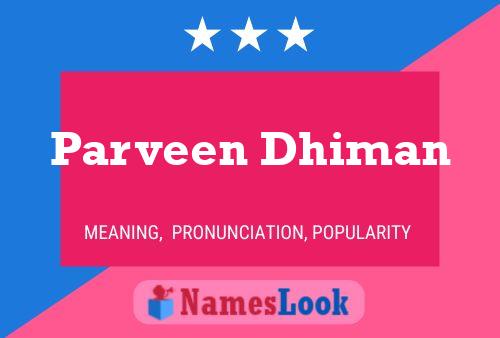 Parveen Dhiman Naam Poster