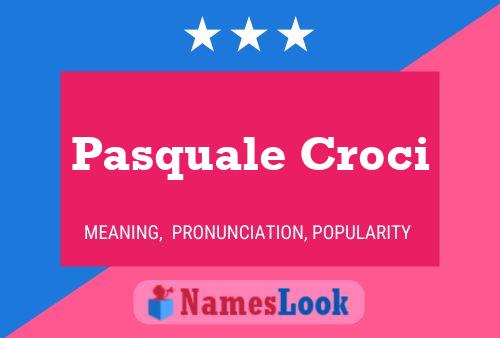 Pasquale Croci Naam Poster