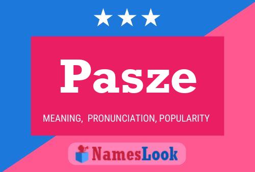 Pasze Naam Poster