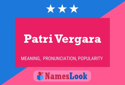 Patri Vergara Naam Poster