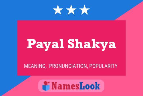 Payal Shakya Naam Poster