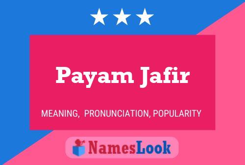 Payam Jafir Naam Poster