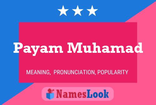 Payam Muhamad Naam Poster