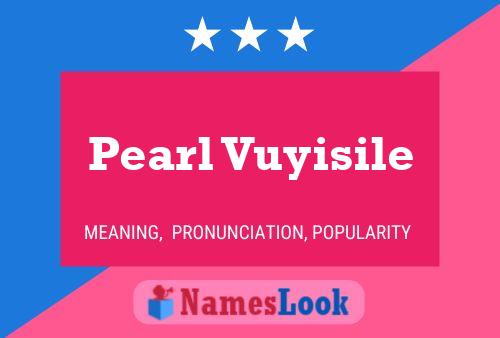 Pearl Vuyisile Naam Poster