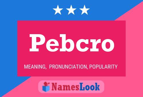 Pebcro Naam Poster