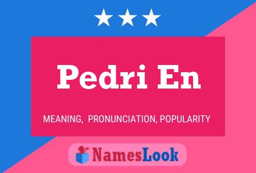 Pedri En Naam Poster