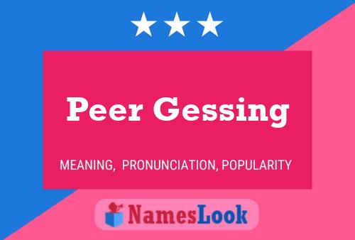 Peer Gessing Naam Poster