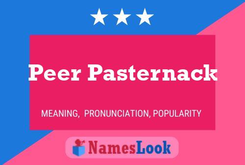 Peer Pasternack Naam Poster