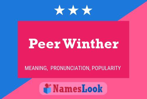 Peer Winther Naam Poster