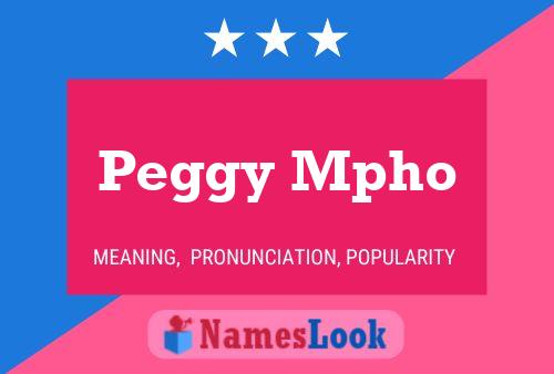 Peggy Mpho Naam Poster