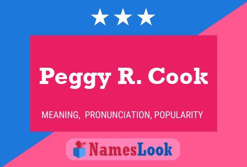 Peggy R. Cook Naam Poster