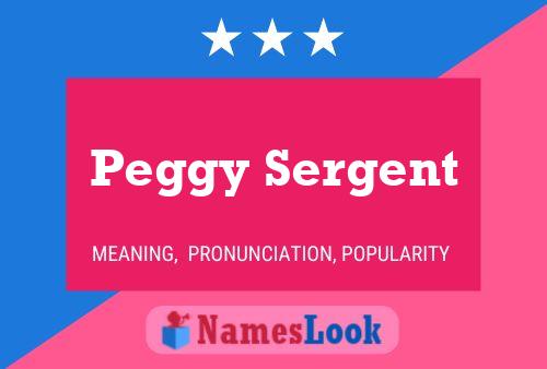 Peggy Sergent Naam Poster