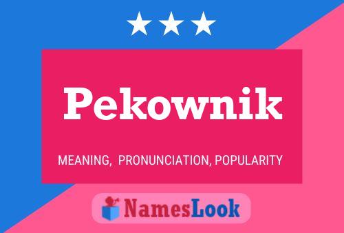 Pekownik Naam Poster