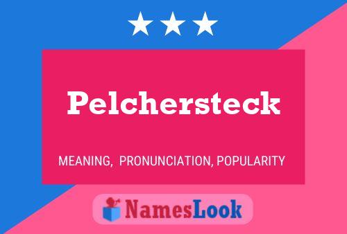 Pelchersteck Naam Poster