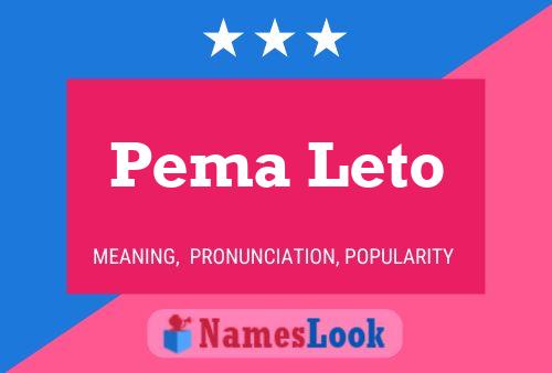 Pema Leto Naam Poster