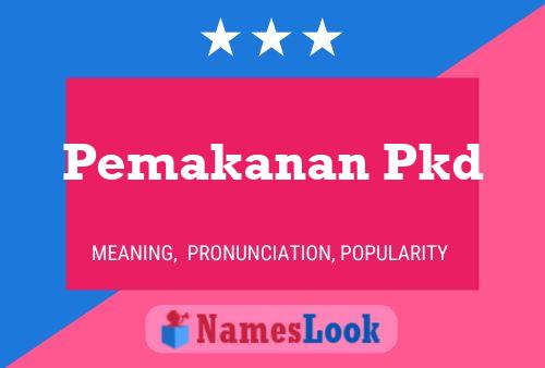 Pemakanan Pkd Naam Poster