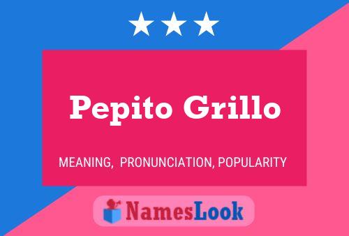 Pepito Grillo Naam Poster