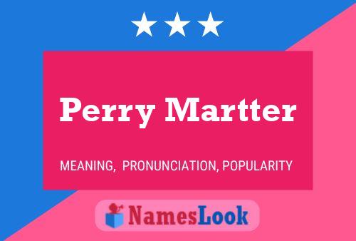 Perry Martter Naam Poster