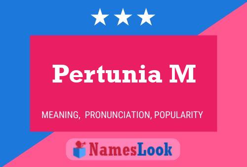 Pertunia M Naam Poster