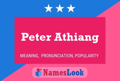 Peter Athiang Naam Poster