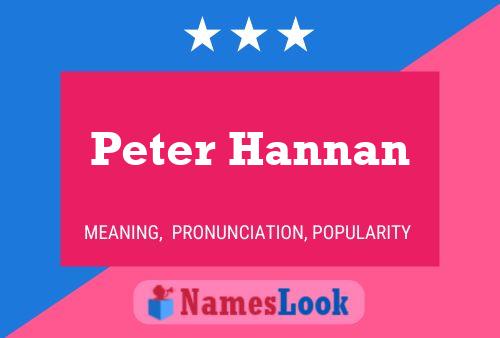 Peter Hannan Naam Poster