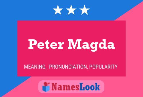 Peter Magda Naam Poster