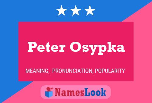 Peter Osypka Naam Poster