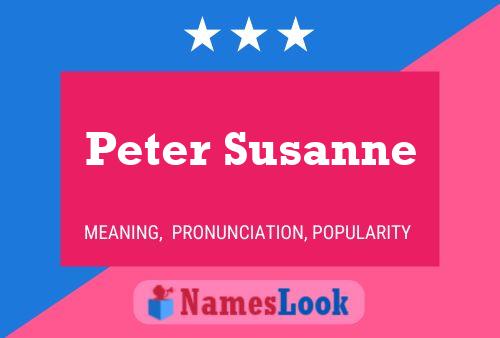 Peter Susanne Naam Poster