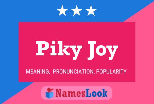 Piky Joy Naam Poster