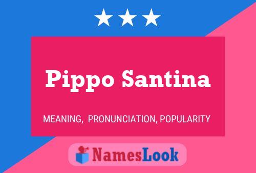 Pippo Santina Naam Poster