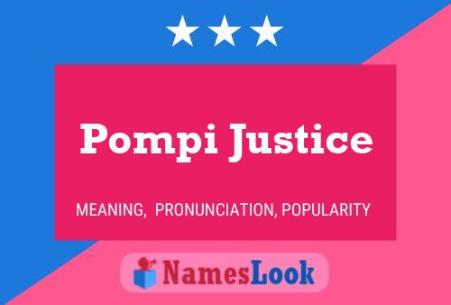 Pompi Justice Naam Poster