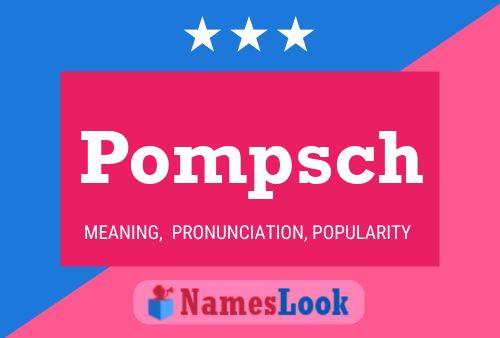 Pompsch Naam Poster