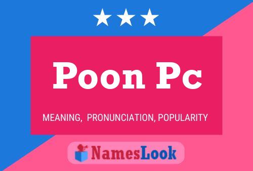 Poon Pc Naam Poster