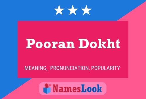 Pooran Dokht Naam Poster