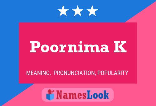 Poornima K Naam Poster