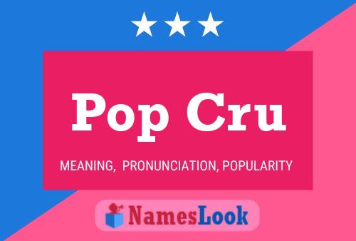 Pop Cru Naam Poster