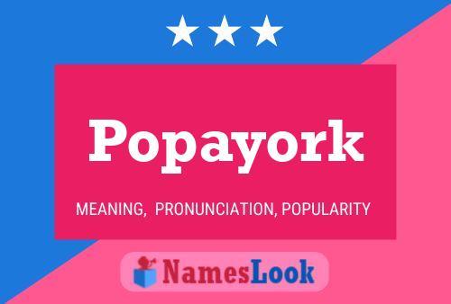 Popayork Naam Poster