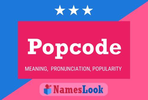 Popcode Naam Poster