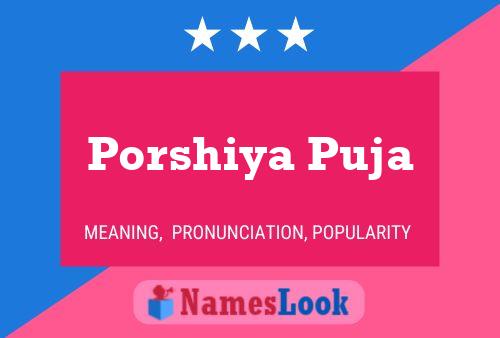 Porshiya Puja Naam Poster