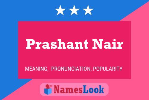 Prashant Nair Naam Poster