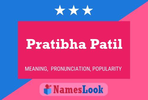 Pratibha Patil Naam Poster