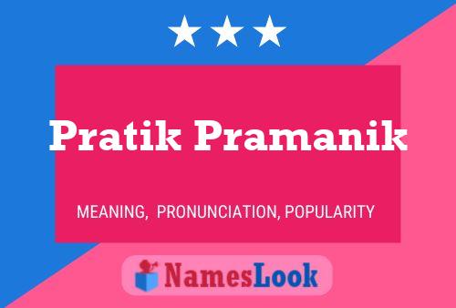 Pratik Pramanik Naam Poster